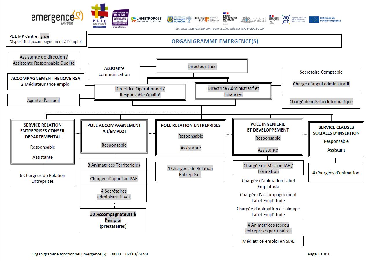 DI003 - ORGANIGRAMME EMERGENCES V1